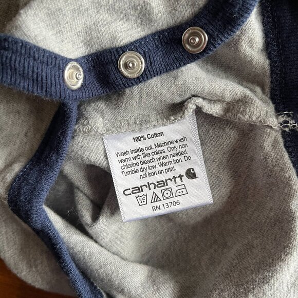 Carhartt "Mr. Fix It" baseball sleeves onesie 9m - Picture 7 of 7